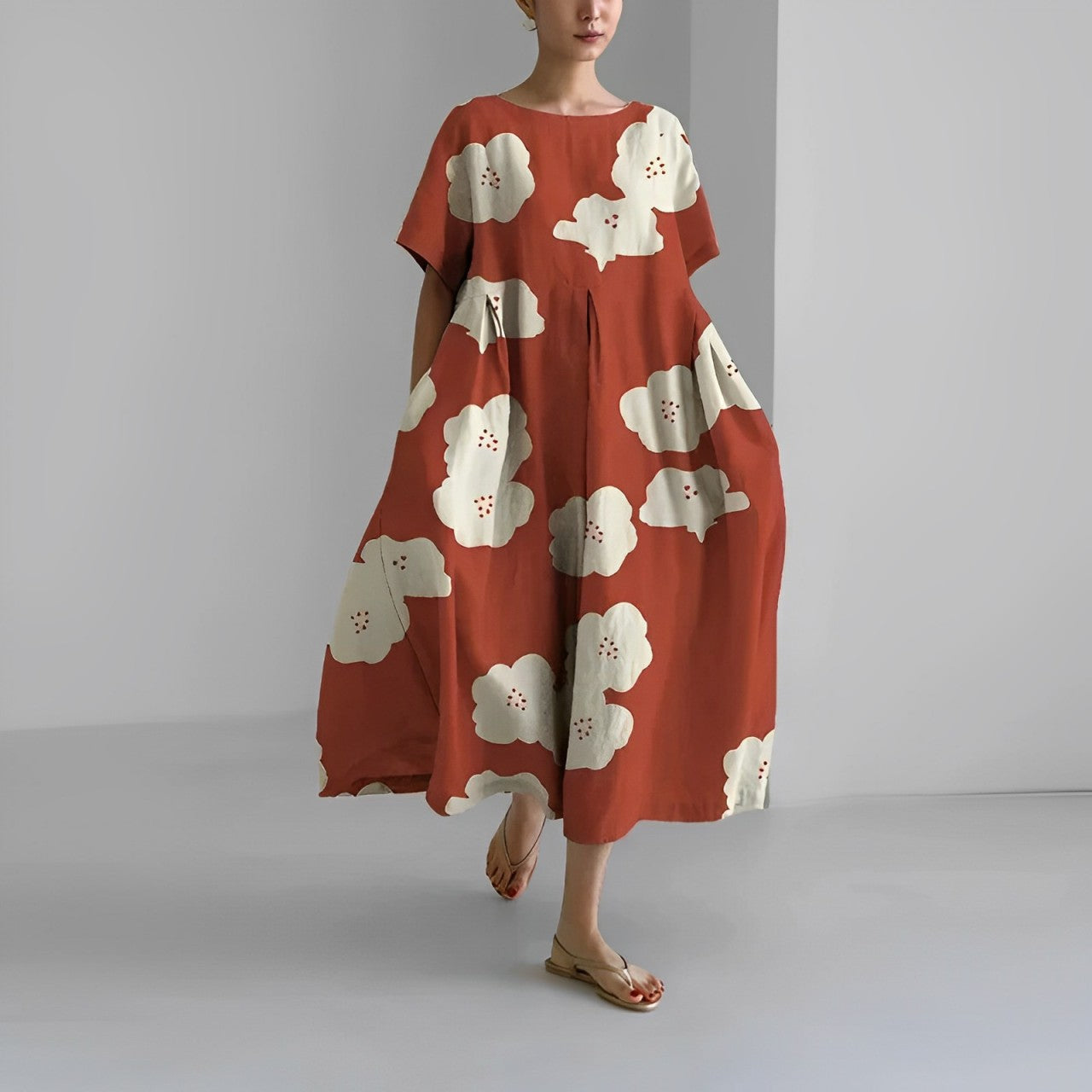 Claire | Bohemian Floral Print Dress