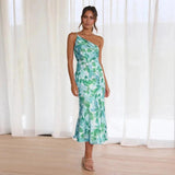 Sienna | Asymmetric Floral Print Midi Dress