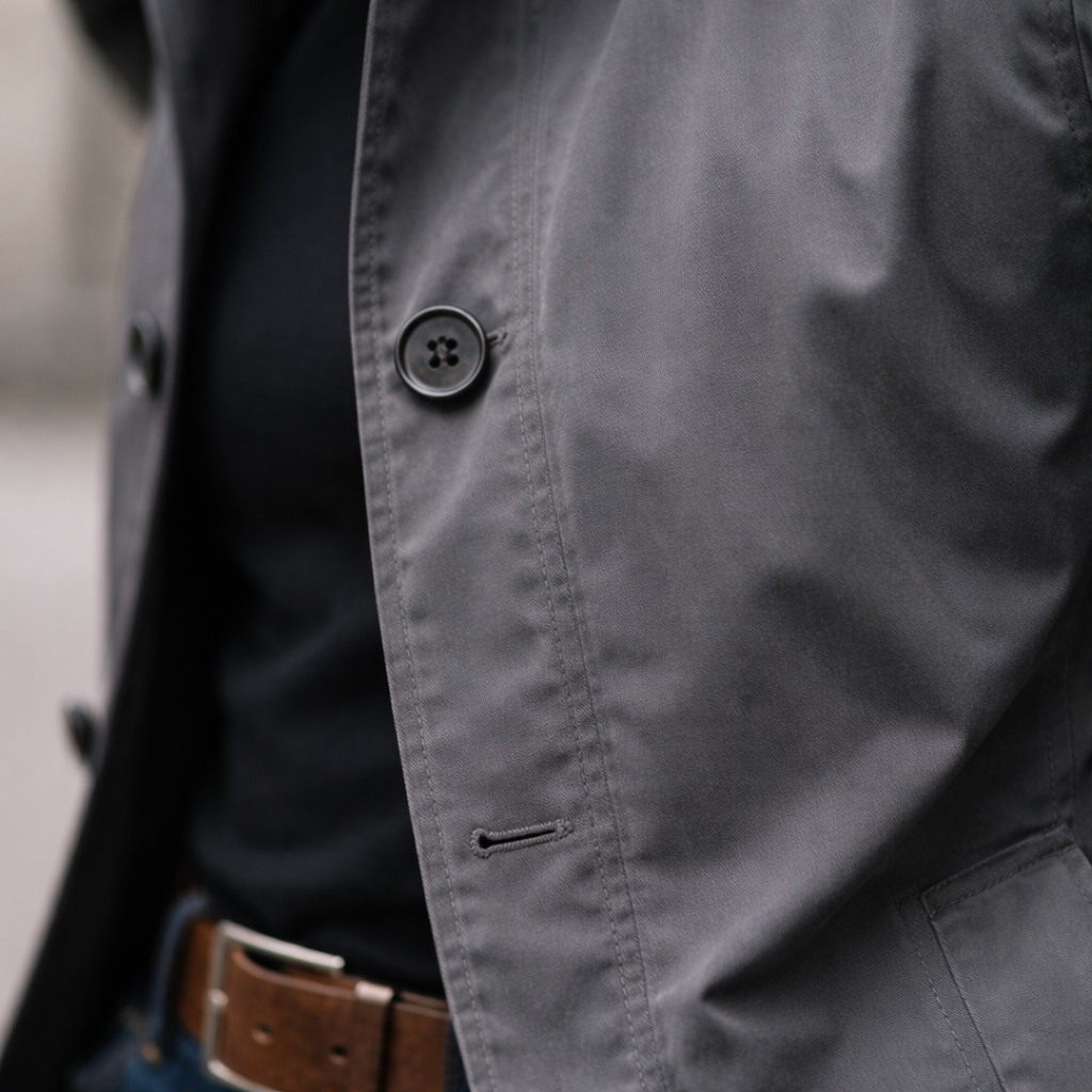 Axton - Stylish Weather-Resistant Men's Overcoat - detail image 8