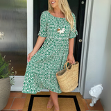 Aisha™ | Relaxed Tiered Midi Dress