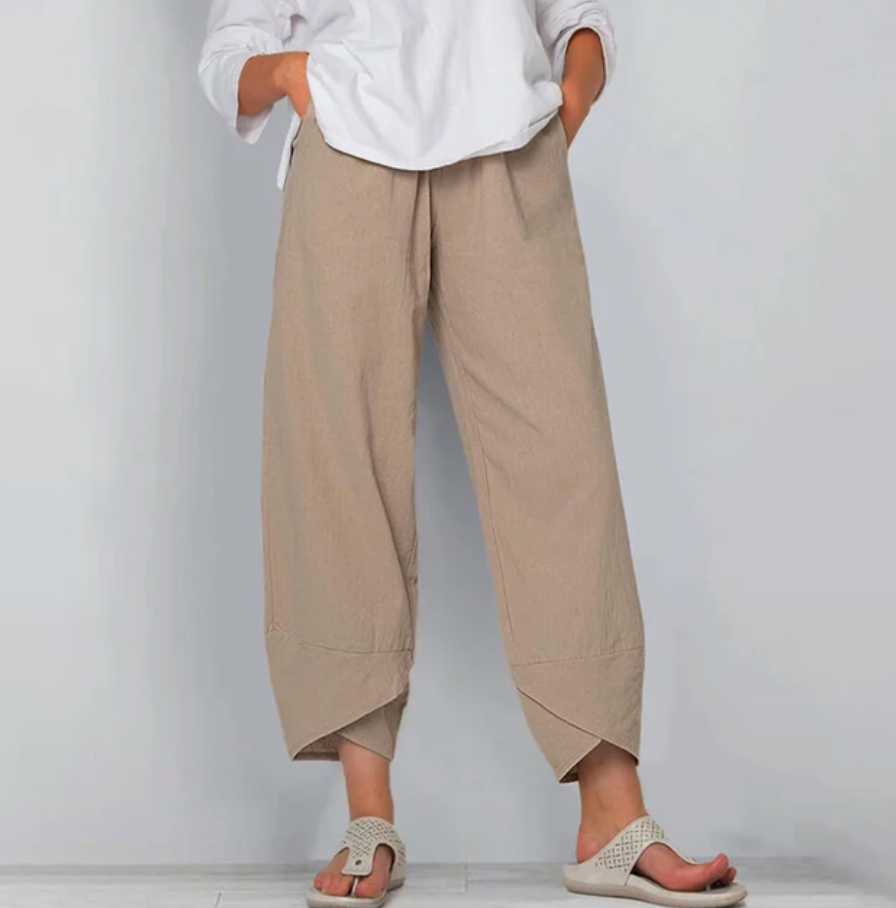 Women’s Relaxed Linen-Blend Pants