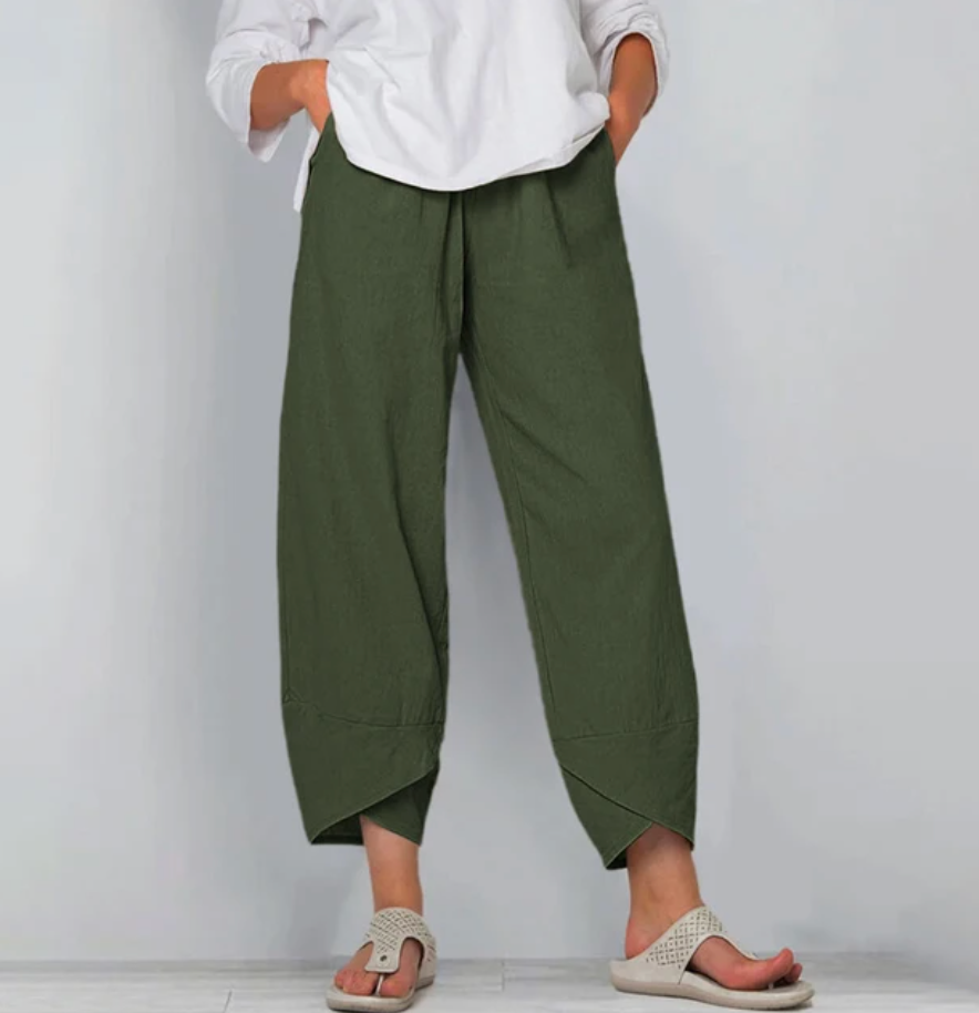 Women’s Relaxed Linen-Blend Pants