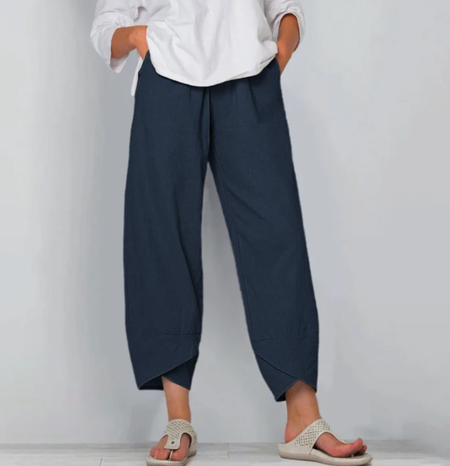Women’s Relaxed Linen-Blend Pants