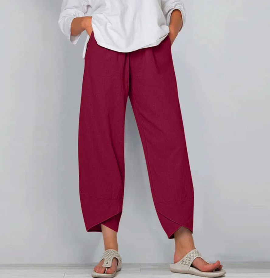 Women’s Relaxed Linen-Blend Pants