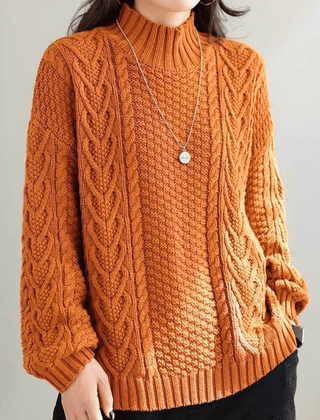 Brooklyn Knit Women's Sweater - Brown