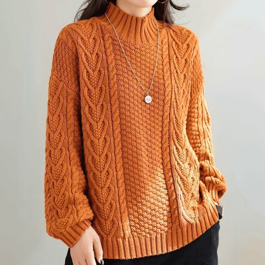 Brooklyn Knit Women's Sweater - Brown