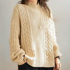 Brooklyn Knit Women's Sweater - Off White