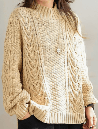 Brooklyn Knit Women's Sweater - Off White