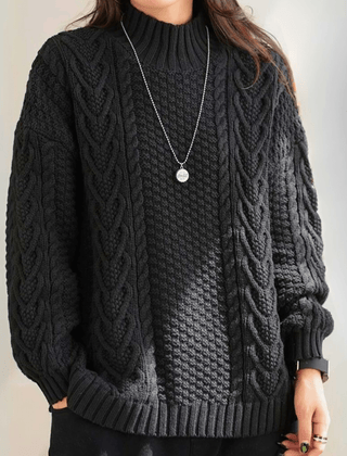 Brooklyn Knit Women's Sweater - Black