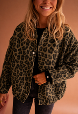 Sienna | Women's Leopard Print Button Front Jacket