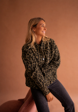 Sienna | Women's Leopard Print Button Front Jacket