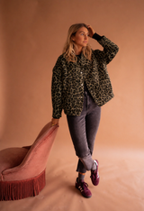 Sienna | Women's Leopard Print Button Front Jacket