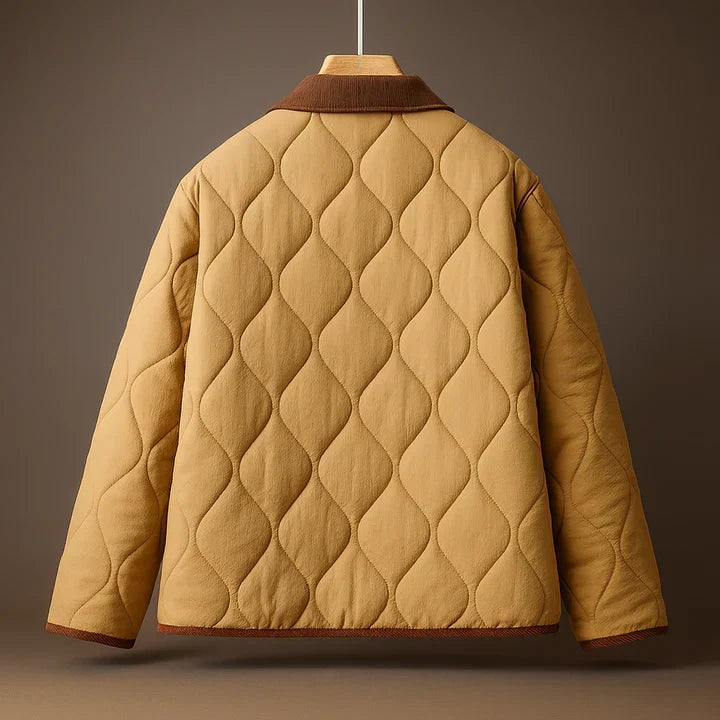 Women’s Lightly Padded Quilted Lapel Jacket