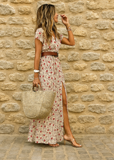 Justine™ | Airy Boho Maxi Dress With FREE Matching Belt