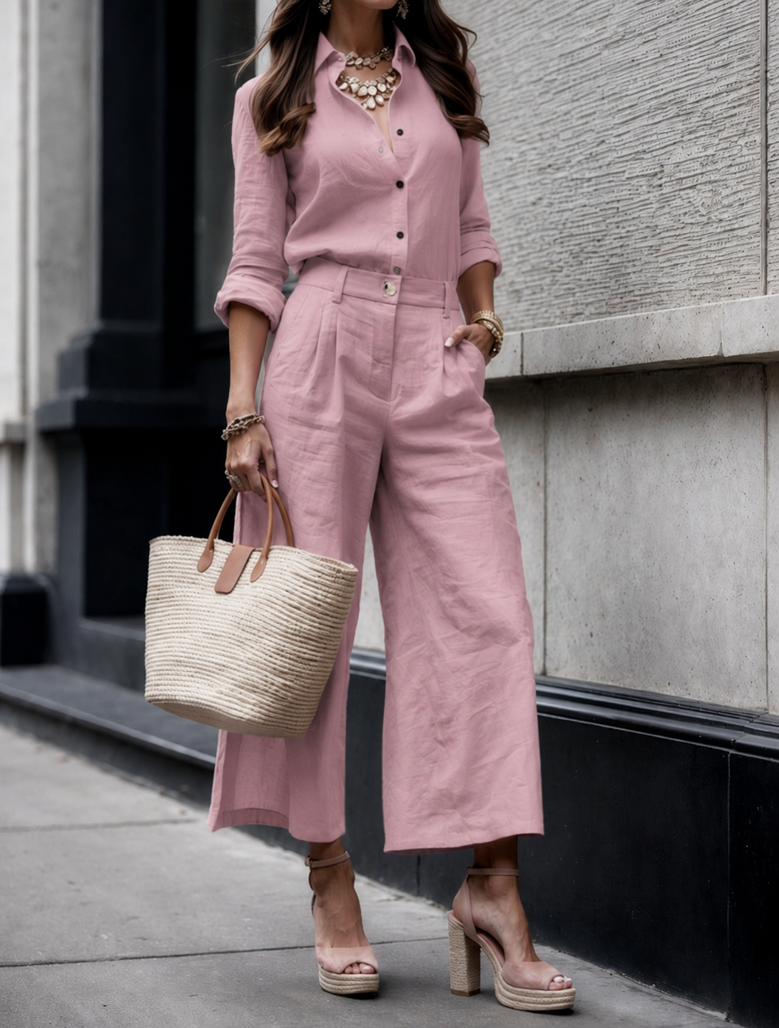 Kayla™ | Capri Pants and Loose Shirt Set