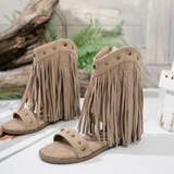 Tatiana | Women's Fringe Ankle Strap Sandals