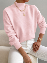 Kendra | Women's Mock Neck Long Sleeve Sweater