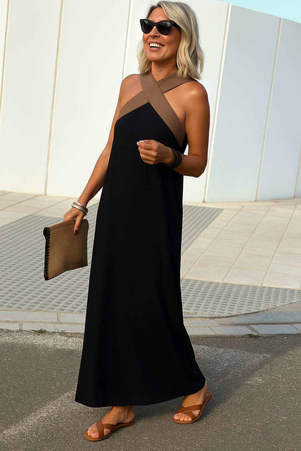 Aimee™ | Breathable Comfortable Crossed Maxi Dress