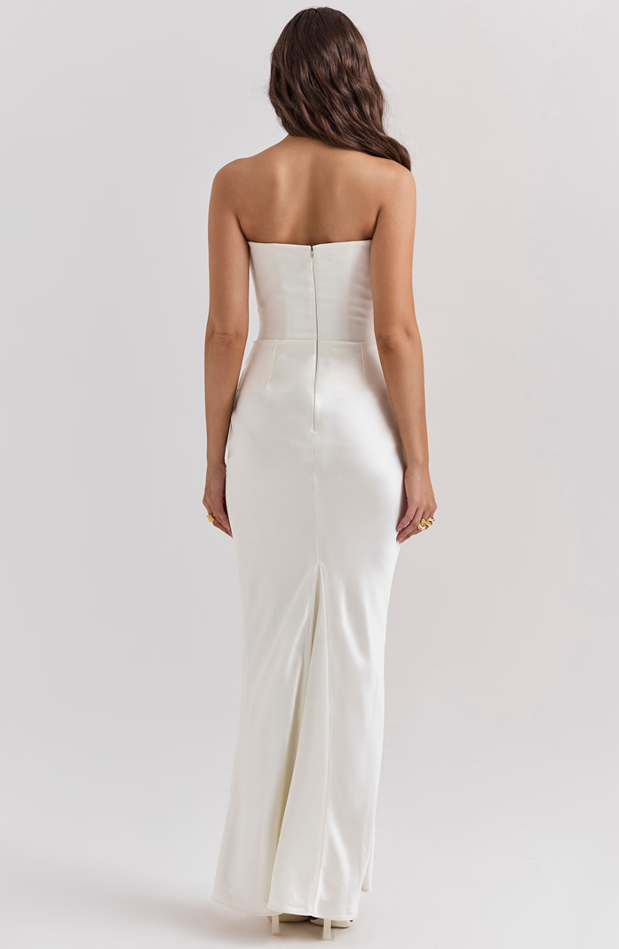 Hera | Elegant Retro Solid Color Strapless Party Dress