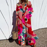 Wren | Women's Floral Print Button-Front Maxi Dress