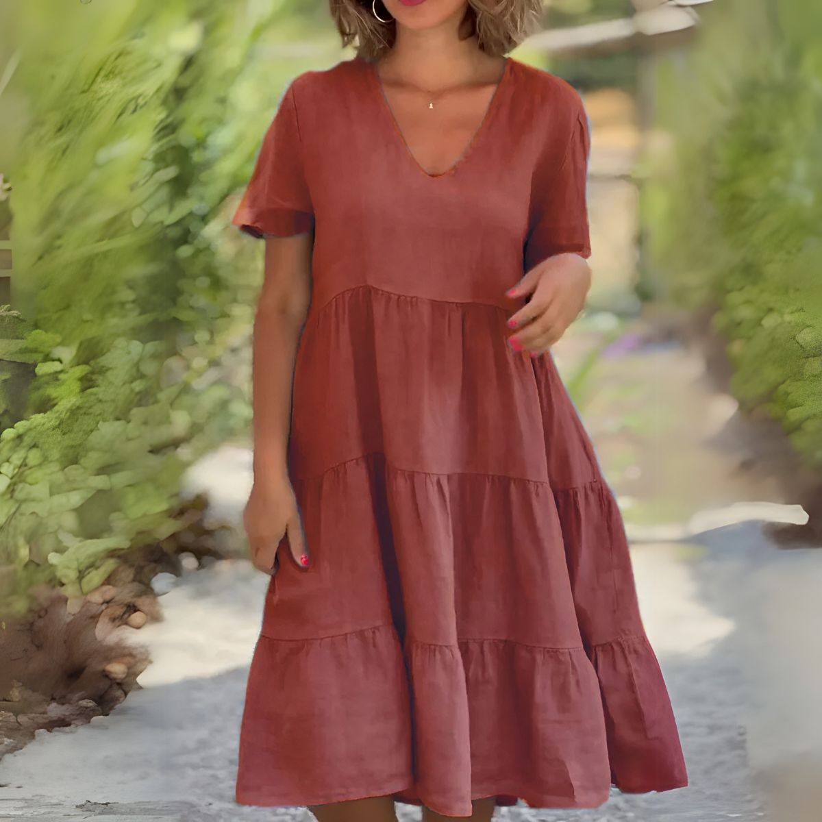 Luce™ | Flowing V-Neck Dress
