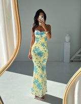 Aisling | Elegant Sleeveless Floral Maxi Dress