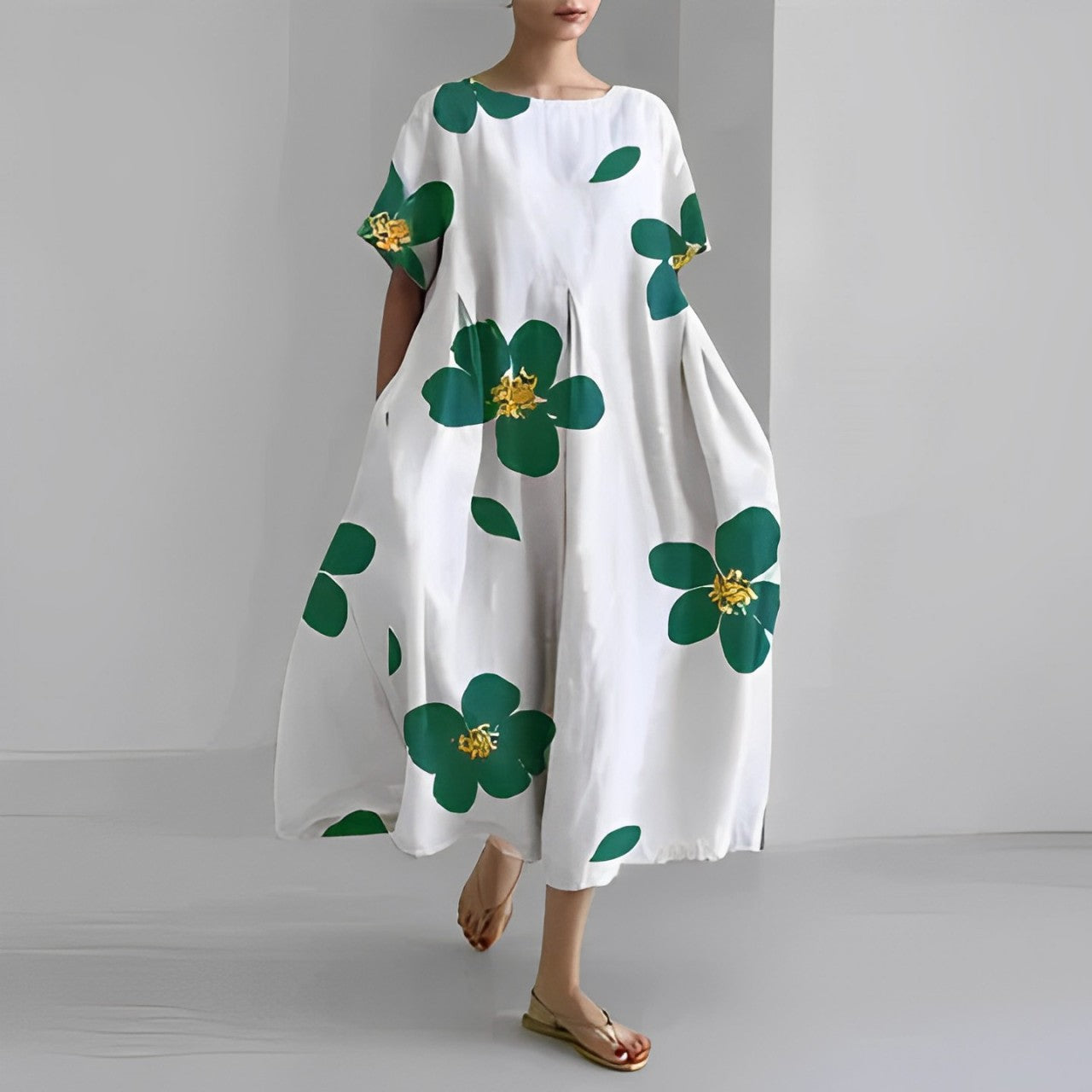 Claire | Bohemian Floral Print Dress