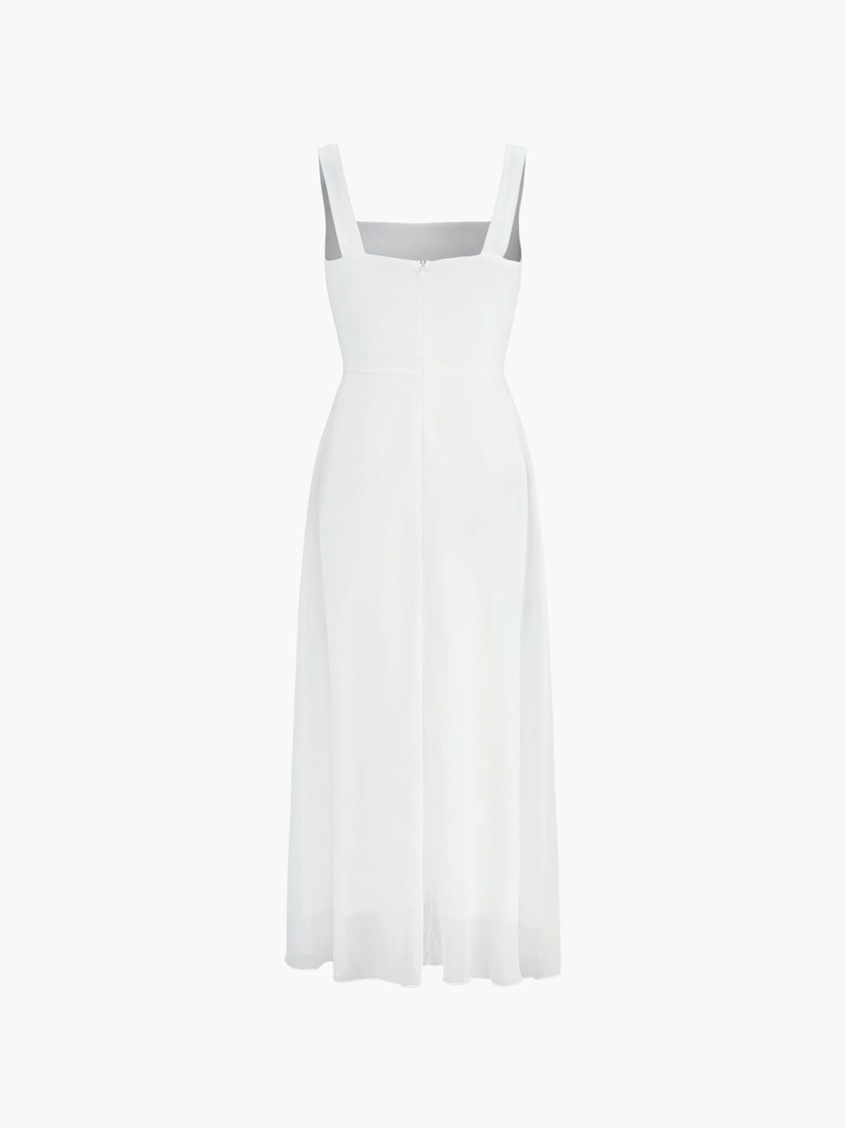 Marcia | Women's Square Neck Sleeveless A-Line Midi Dress