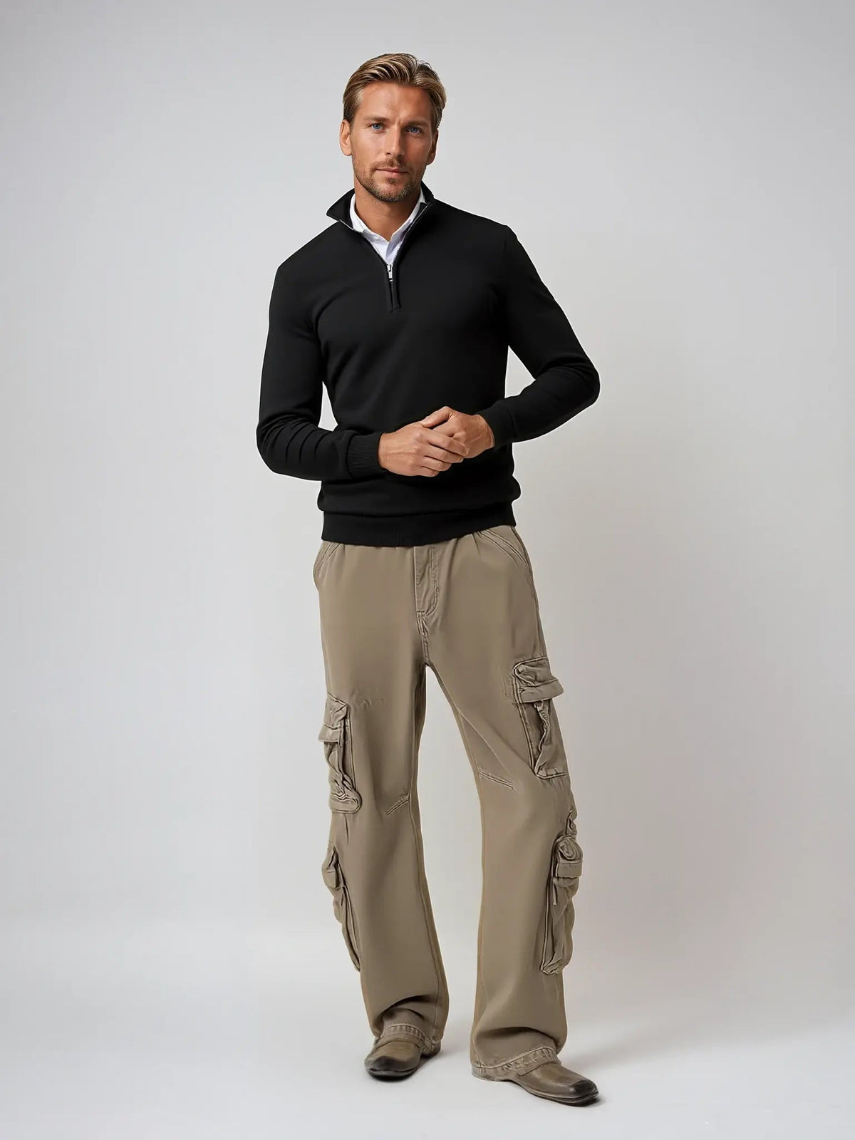 Men’s Soft Knit Half-Zip Sweater