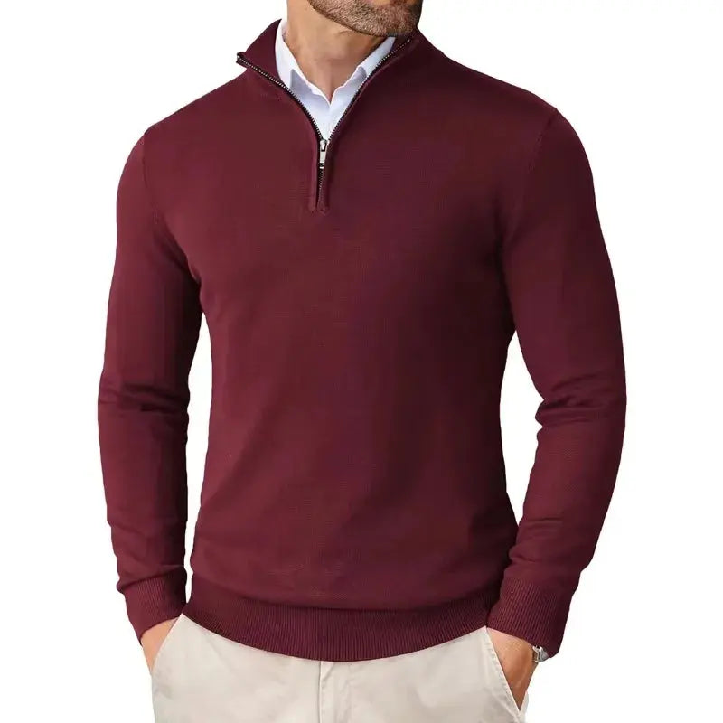 Men’s Soft Knit Half-Zip Sweater