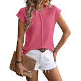 Stella | Women's Ribbed Cap Sleeve Knit Vest Top