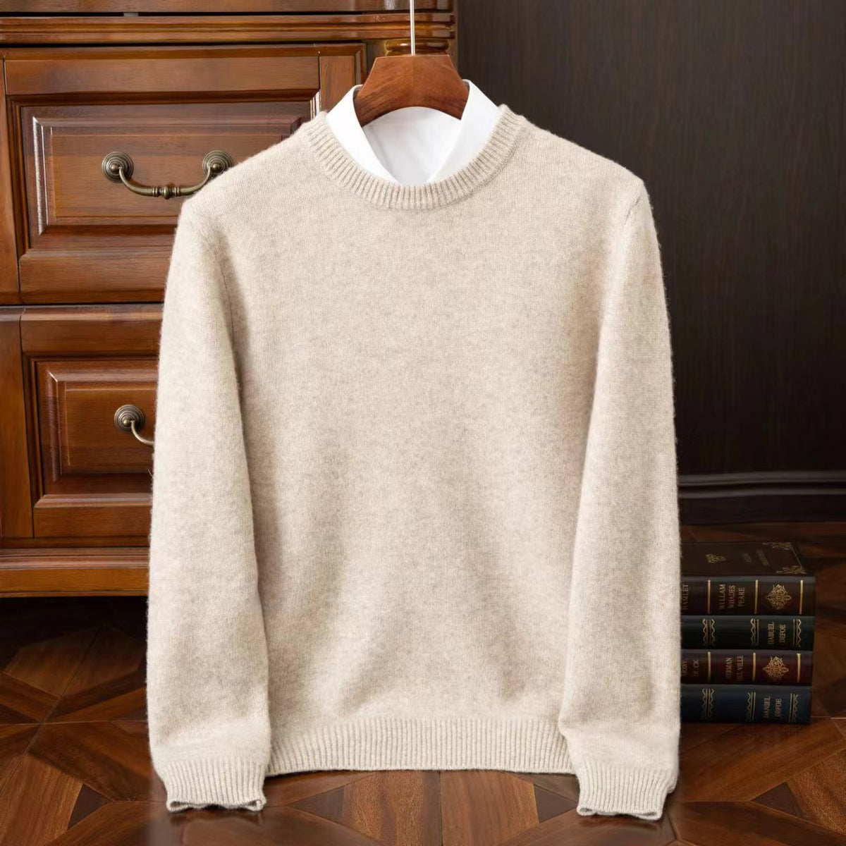 Men's Redmond Fine Knit Sweater - Cream