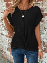 Sylvia™ | Waffle Knit Casual Tee