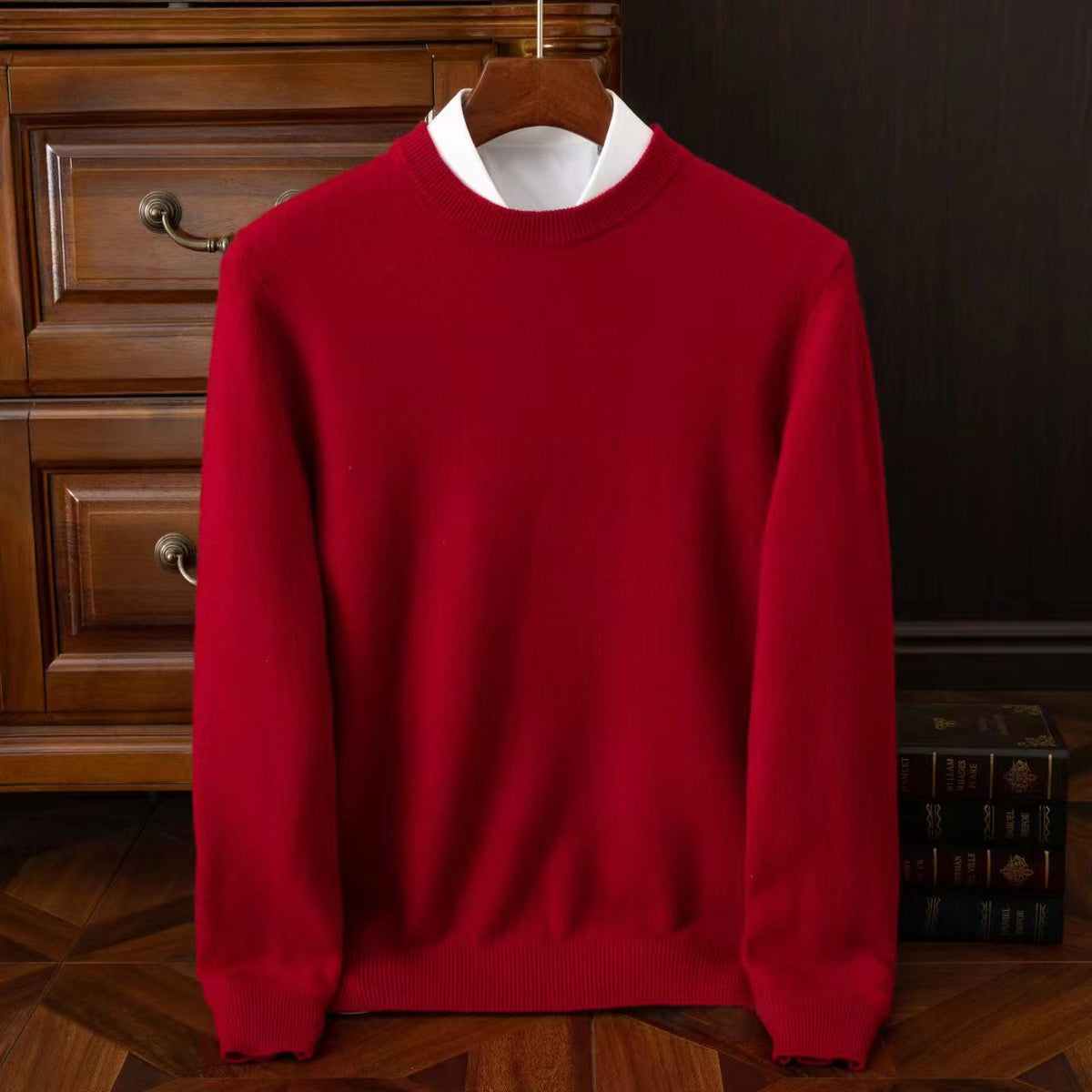 Men's Redmond Fine Knit Sweater - Red