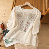 Tamsina™ | Embroidered Relaxed Blouse