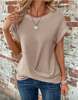 Sylvia™ | Waffle Knit Casual Tee