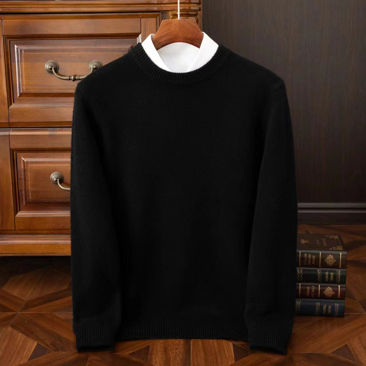 Men's Redmond Fine Knit Sweater - Black