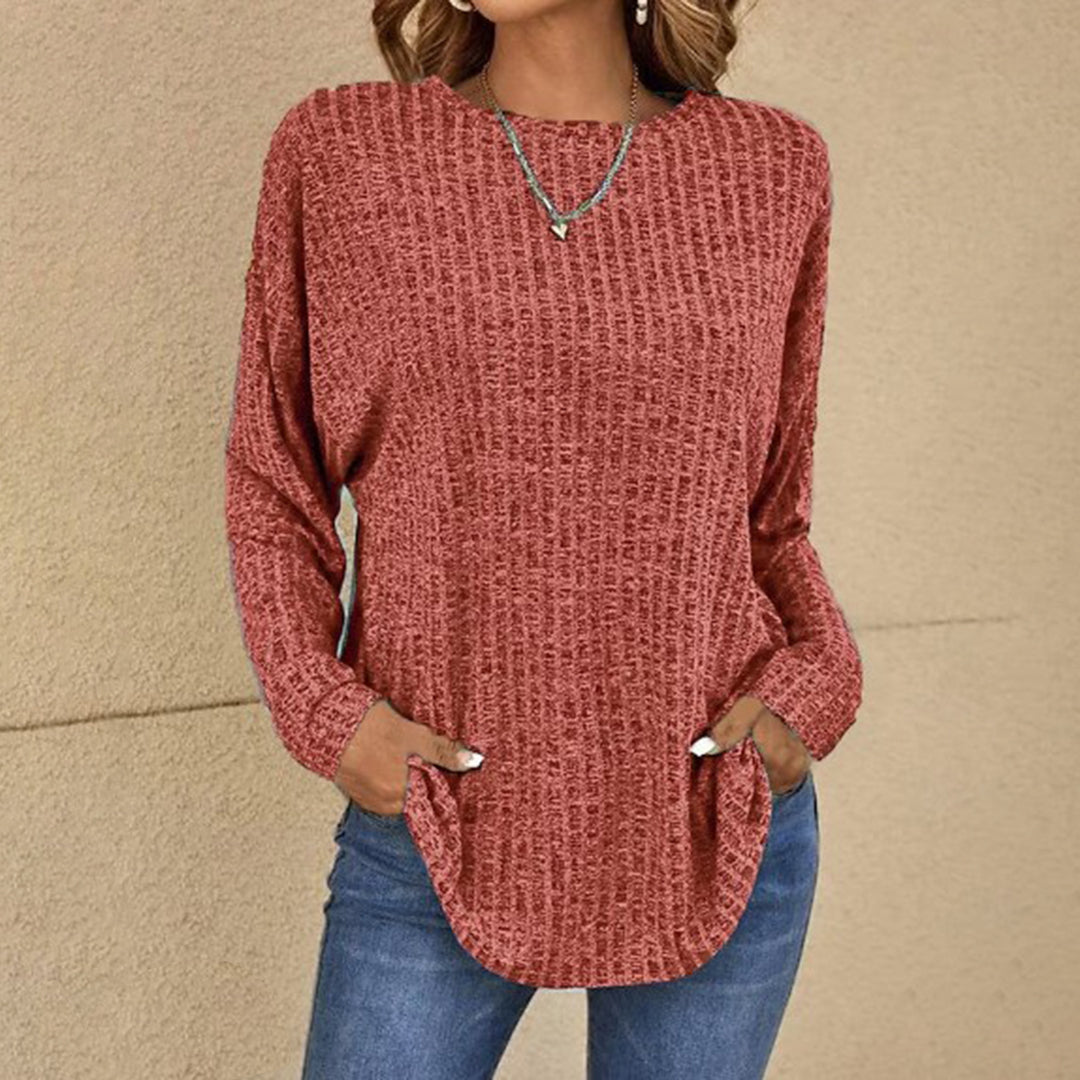Maya | Women's Relaxed Fit Jumper Long Sleeve Crew Neck Sweater