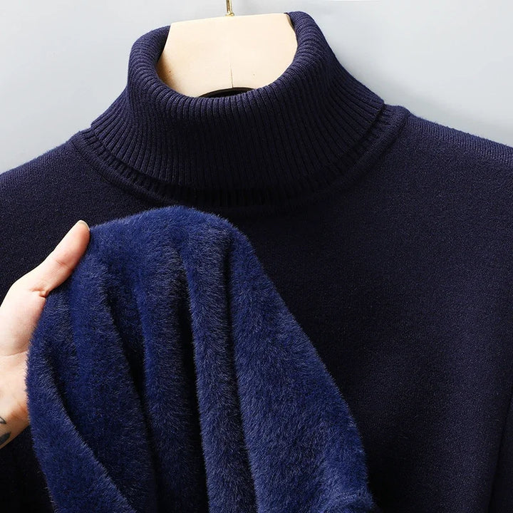 Men's Marcel Fine Knit Turtleneck Sweater - detail image 7