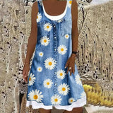 Valencia™ | Soft and Elegant Denim Dress