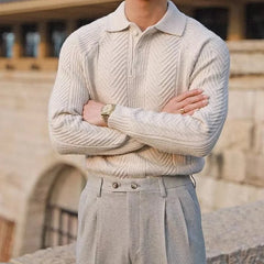 Men's Verona Knit Polo Sweater - detail image 3