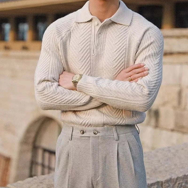 Men's Verona Knit Polo Sweater - detail image 3