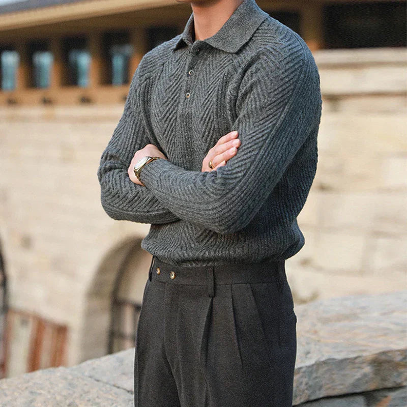 Men's Verona Knit Polo Sweater - detail image 7