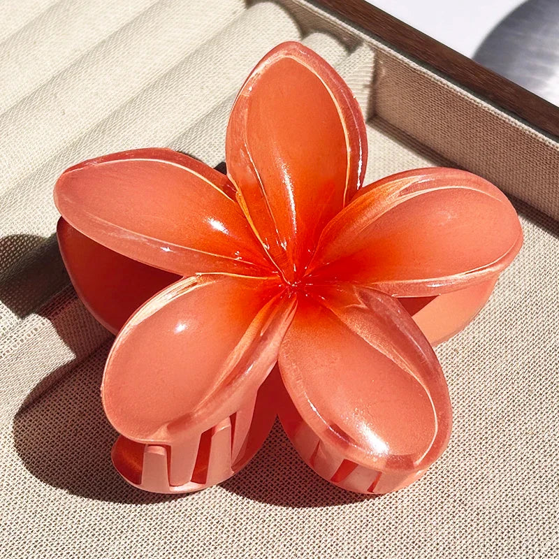 Nara™ | 1/2/3 Pcs Hawaiian Gradient Flower Hair Claw Clip Women Fashion Large Hair Clip Girls Hairpin Barrettes Bohemia Hair Accessories