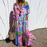 Aspen | Women's Floral Button-Front Maxi Dress