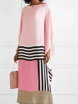 Aria | Women's Geometric Print Kaftan Batwing Sleeve Maxi Dress