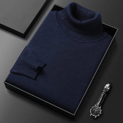 Men's Marco Slim Turtleneck Sweater - Navy Blue