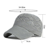 Tess™ | Summer Women Hollow Baseball Cap Breathable Knitting Caps Holiday Mesh Hats Adjustable Cap Sun Hat Gorras