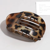 Brenda™ | Fashion Oval Flat Hair Claw Clips for Women Matte Duckbill Clip Back-of-Head Bun Hair Accessories Simple Clip Hair Ornament