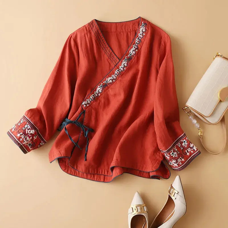 Lotus™ | Relaxed Embroidered Breeze Blouse